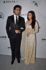 Abhishek Bachchan, Aishwarya Bachchan at the amfAR India event in Mumbai on 17th Nov 2013